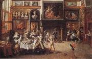 Frans Francken II Supper at the House of Burgomaster Rockox France oil painting artist